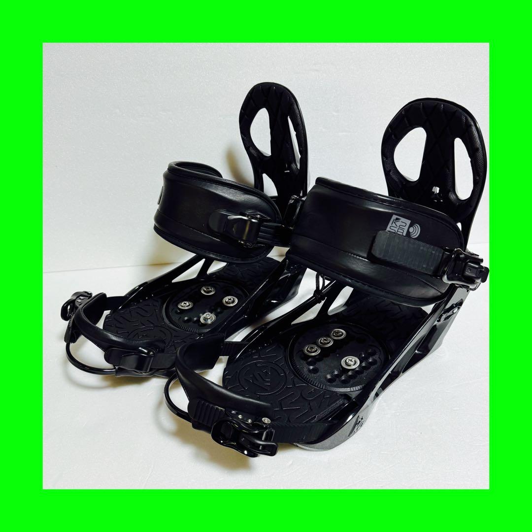 k2 Lサイズ ブラック スノーボード ビンディング 黒色初心者人気モデル