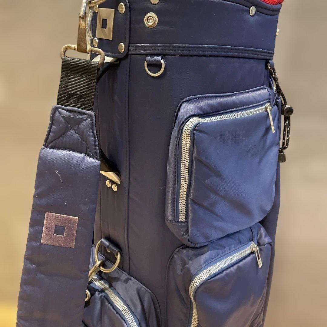 オノフ　ネイビー ナイロン キャディバッグ