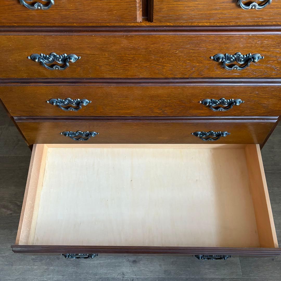 越後民芸家具　5段チェスト　6杯　民芸箪笥　クラシカル　①