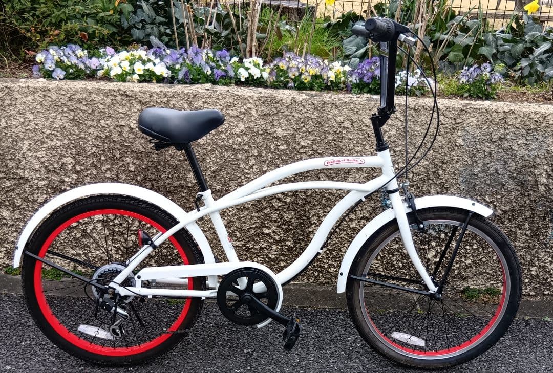 ビーチクルーザー 　２２インチ　外装６段　Feeling of Decks