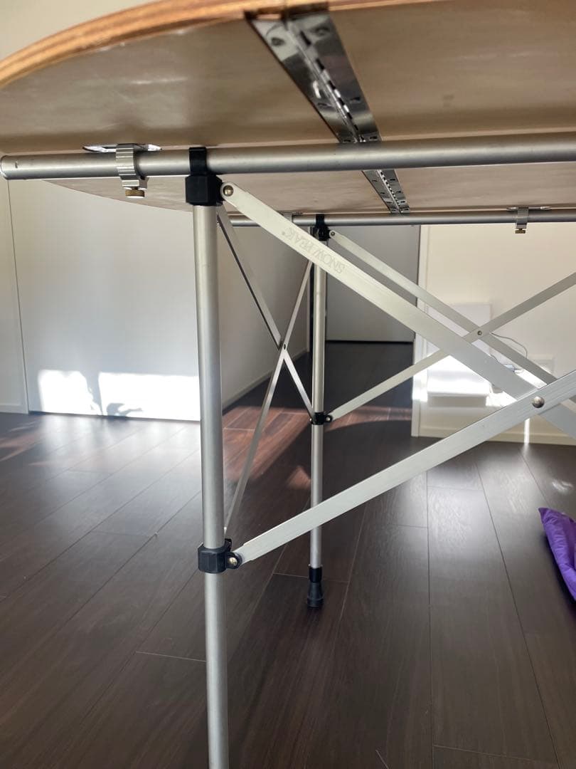 スノーピーク 折りたたみテーブル 円形　キッチンテーブル