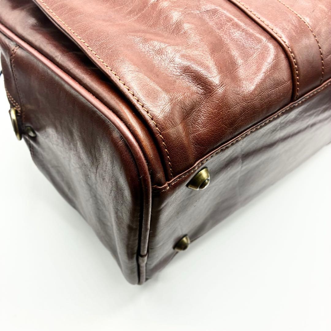 【極美品】⭐️スノビスト Snobbist オールレザーボストンバッグ 2WAY