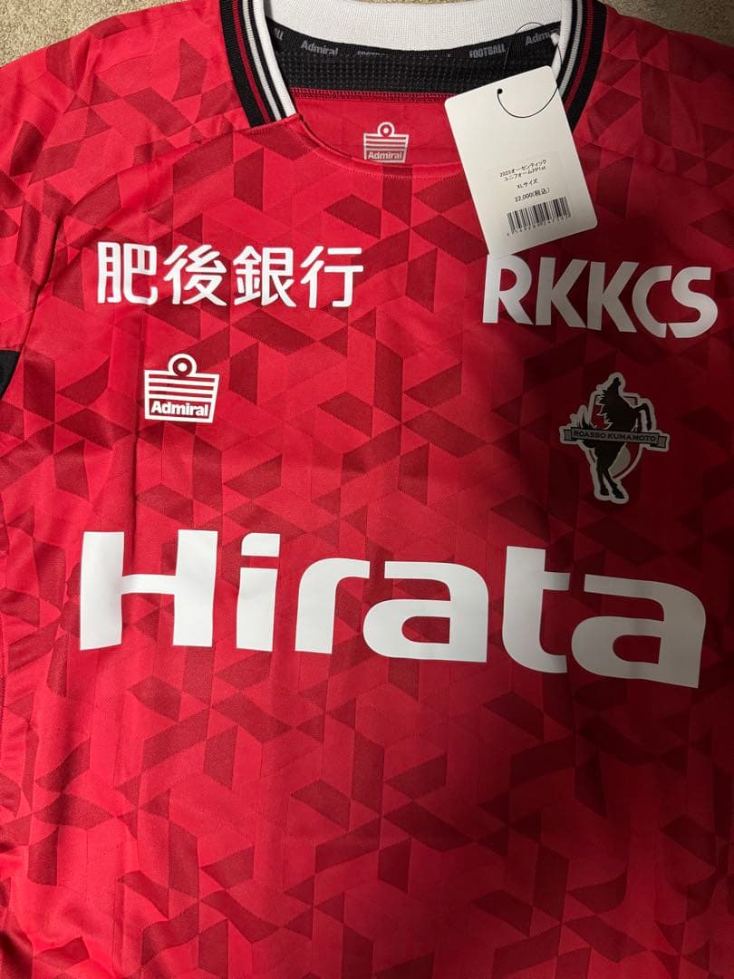 2025ロアッソ熊本 ホームユニフォーム XL オーセンティック 未使用