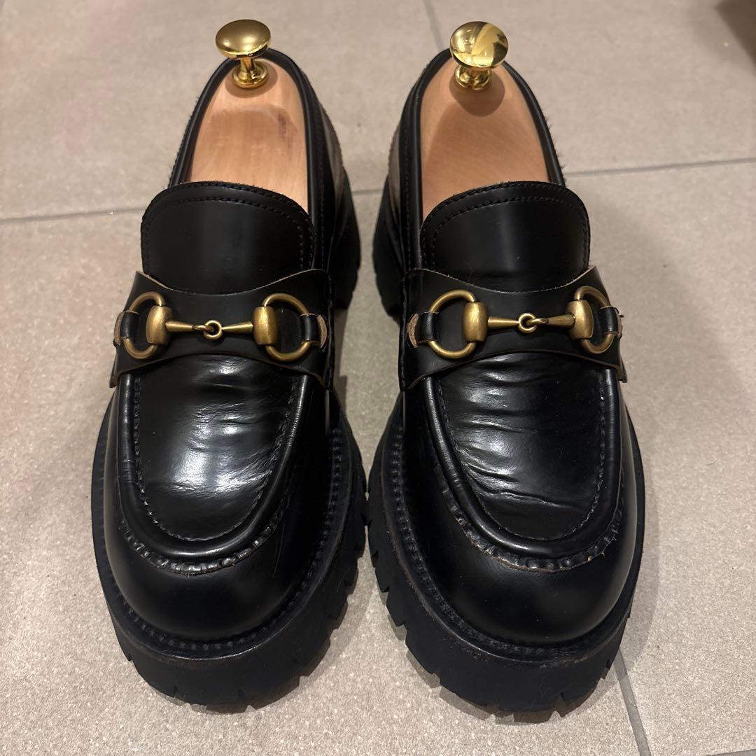 GUCCI ラグソール ホースビット ローファー
