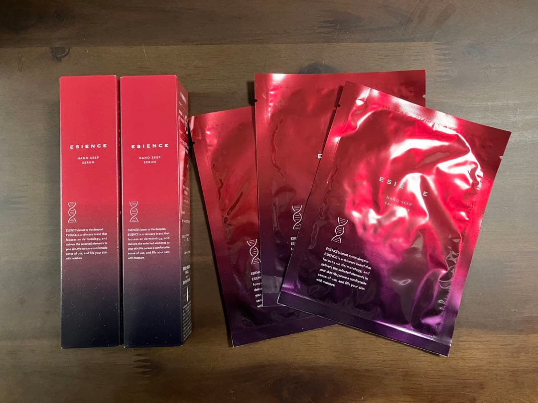 ESIENCE ナノシープセラム導入美容液 2本セット＋フェイスパック3枚