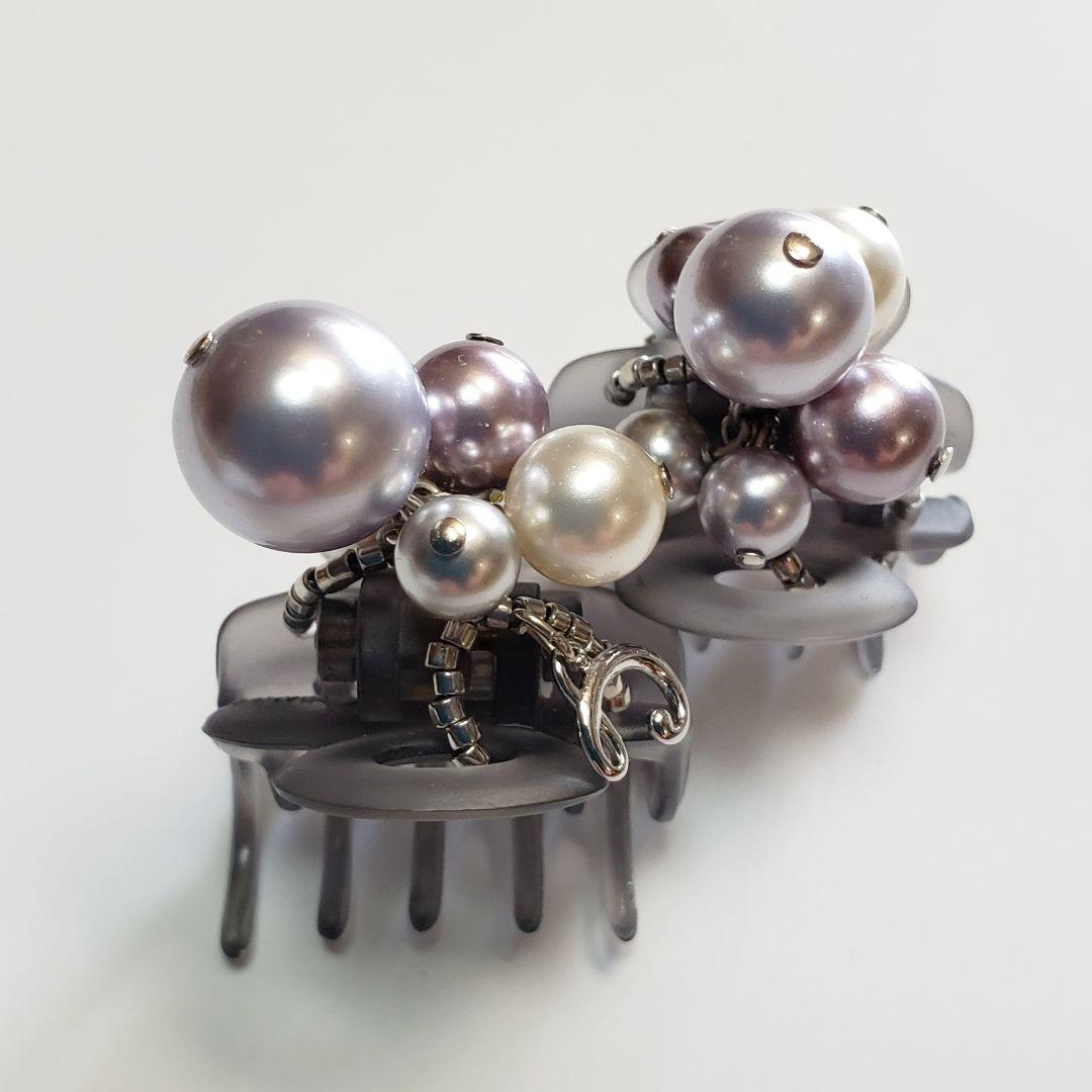 新品未使用　コンプレックスビズ スワロフスキー　パール　ホイップクリップ