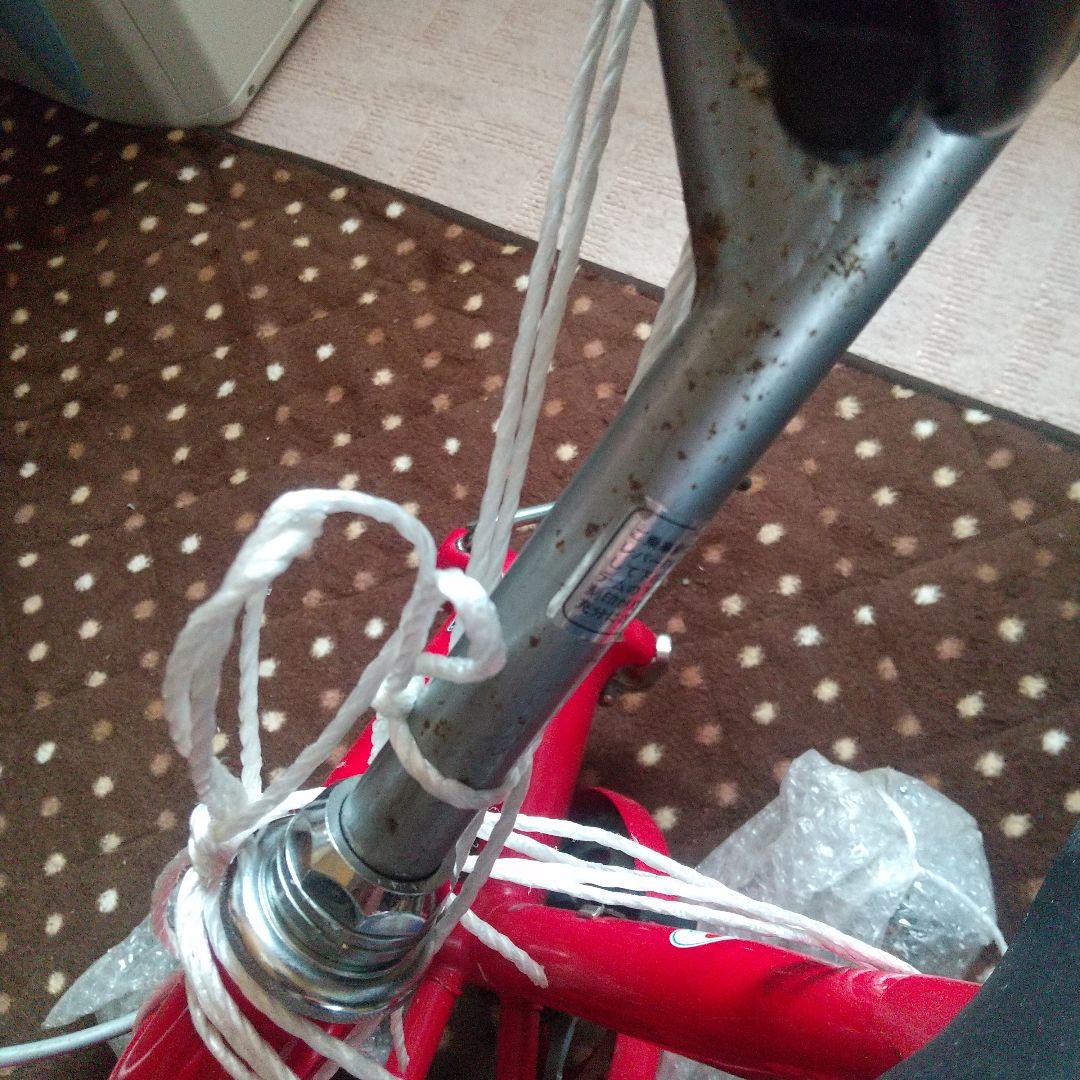 激レア マーチャリ 日産マーチ ノベルティ　折り畳み自転車　赤色　I LOVE