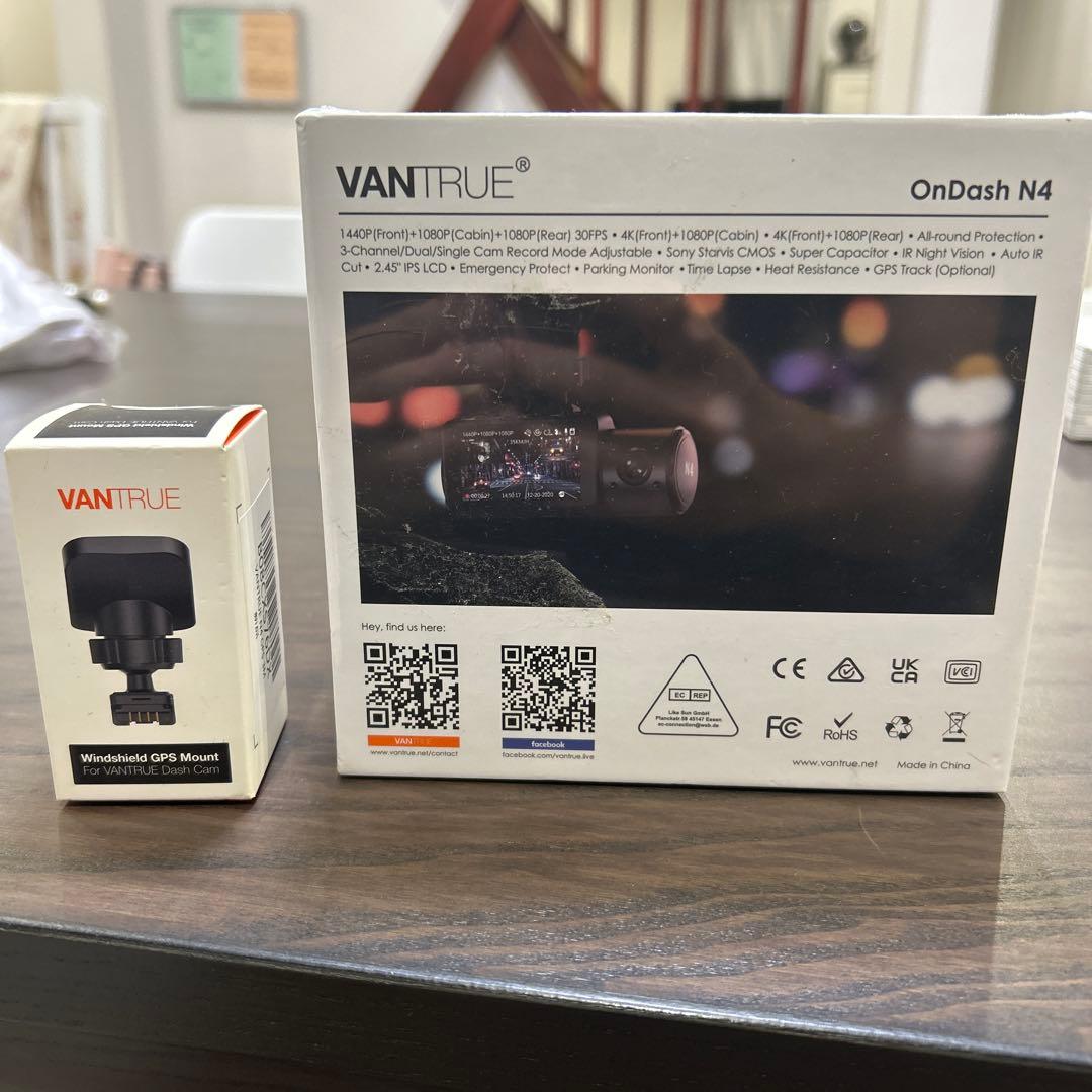 【新品未開封】VANTRUE OnDash N4 ドライブレコーダー マウント付