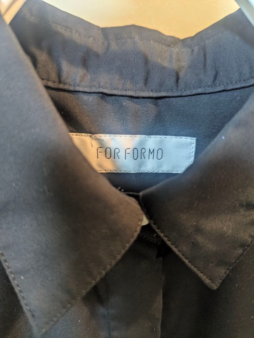 FORFORMO ブラックフリルシャツ　サイズ2