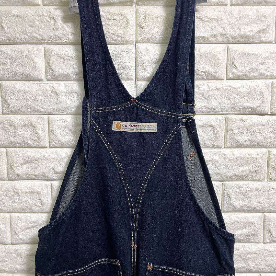 カーハート　100周年記念　デニムオーバーオール　サロペット　34×34