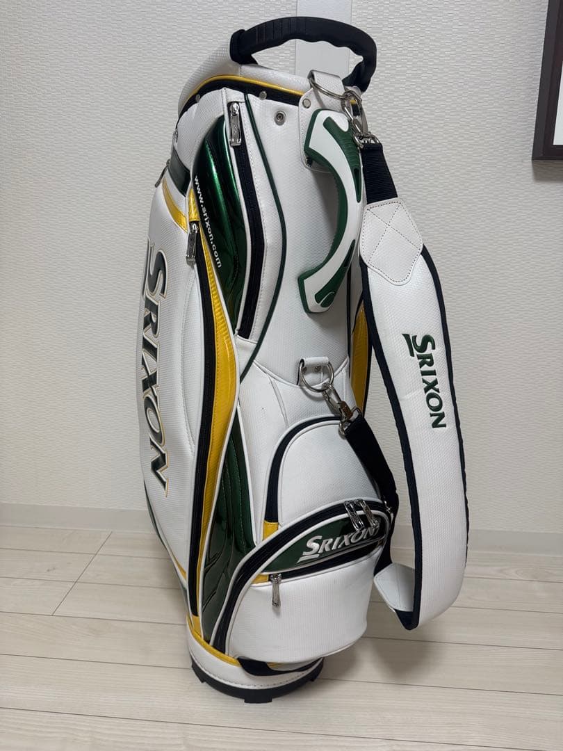 SRICONキャディバッグ ホワイト/グリーン/イエロー