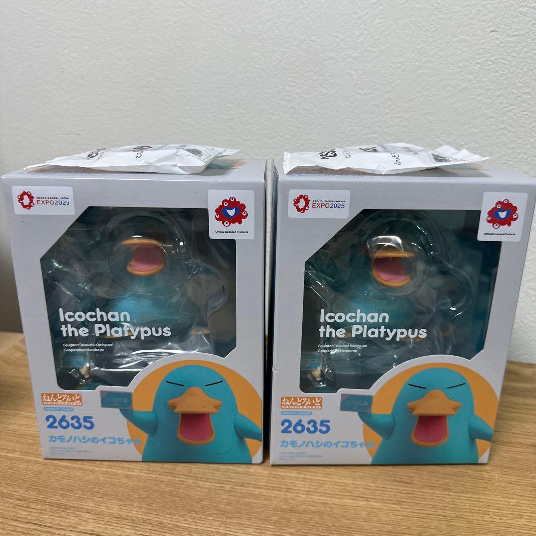 ミャクミャクコラボ　イコちゃん カモノハシ ねんどろいど 2個セット