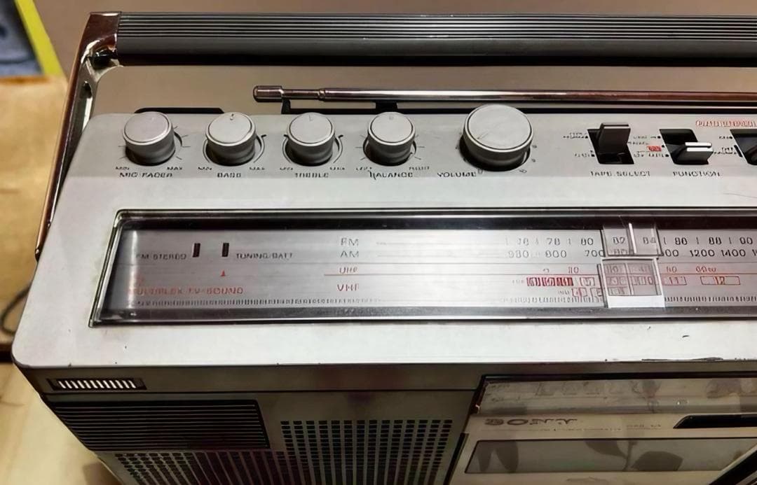 希少 動作良好 SONYラジカセ、ZILBAP、CFS−V1