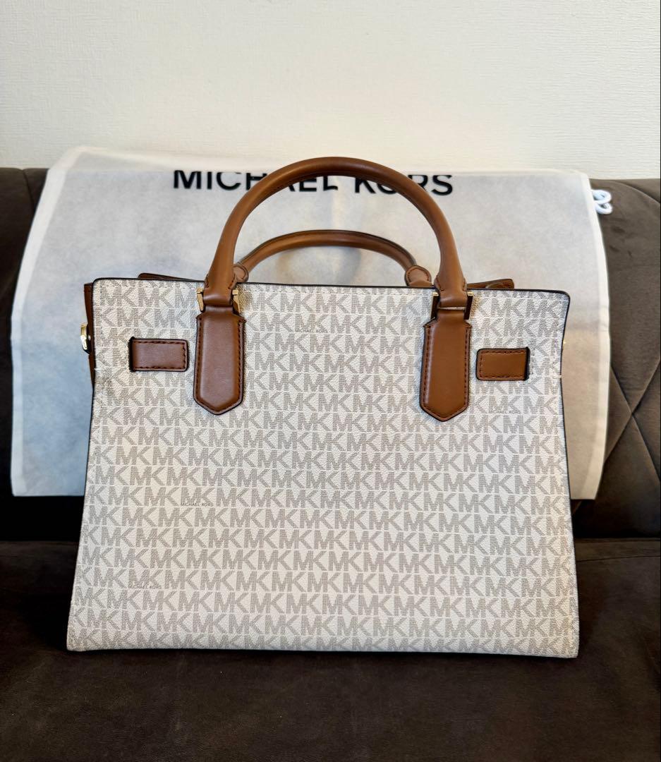 美品✴︎MICHAEL KORS HAMILTON サッチェル MKシグネチャーM
