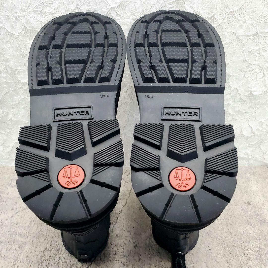 美品✨ハンター✨レインブーツ チェルシー プラットフォーム 23cm 黒