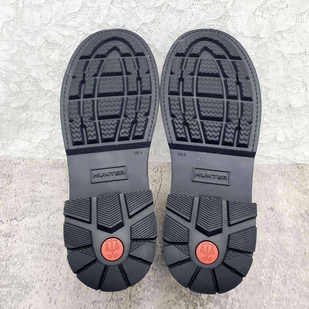 美品✨ハンター✨レインブーツ チェルシー プラットフォーム 23cm 黒