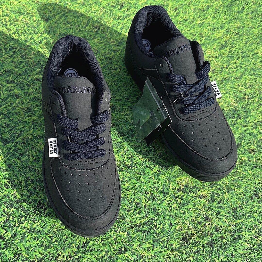 新品正規品 パーリーゲイツ 定価28600円 ゴルフシューズ 紺 24.5cm