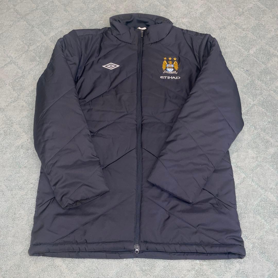 アンブロ マンチェスターシティー ナイロンジャケット XL グレー　セットアップ