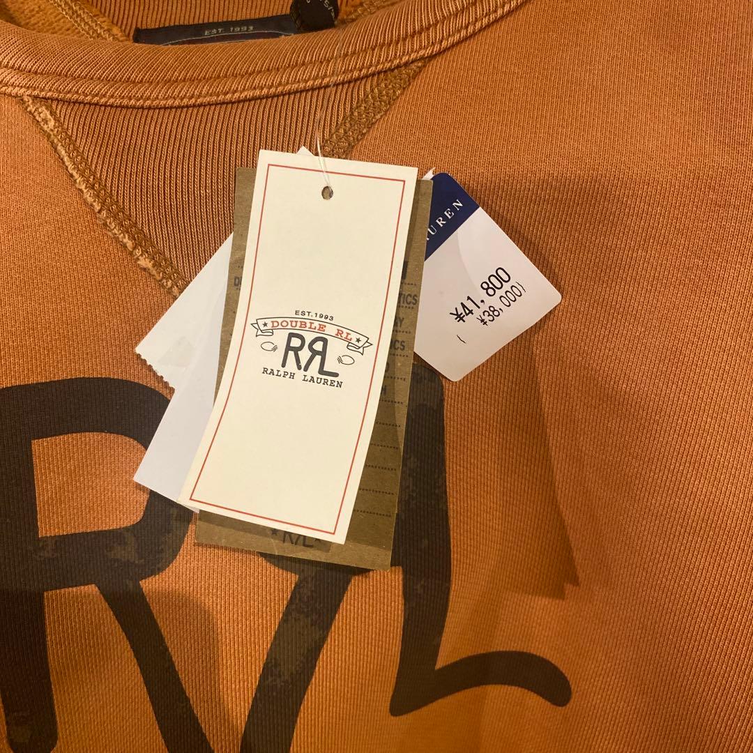 新品未使用品【RRL】ランチ ロゴ スウェットヴィンテージ加工M ロンハーマン