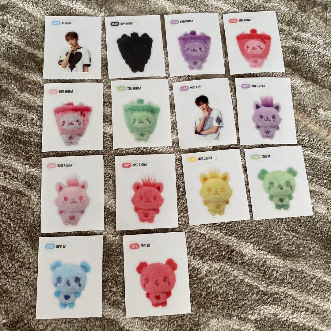 nct wish popup ランダムトイ　カプセル　ガチャ　ステッカー　シール