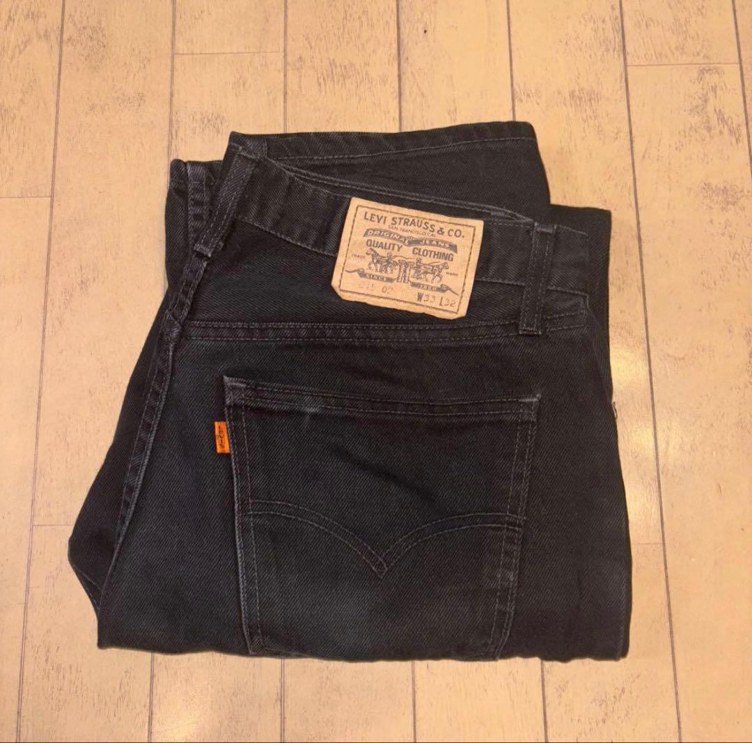 ビンテージLEVI'S　615 W33 L32 ブラックデニム
