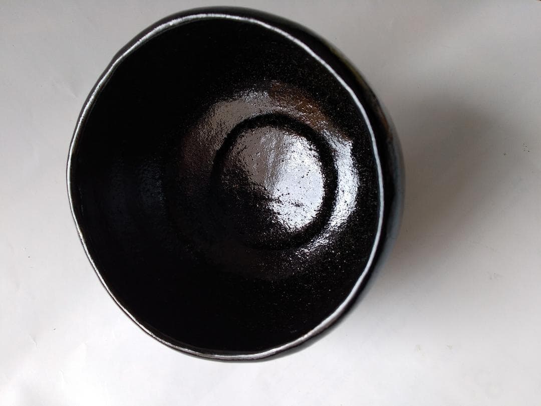 佐々木松楽 黒楽茶碗 前大徳 高橋悦道 書付 銘『 松籟 』 共布 共箱 新品