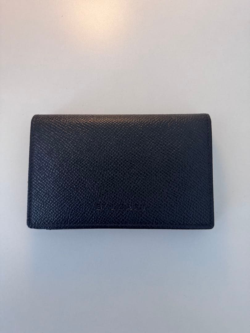 BVLGARI ブラックレザー 名刺入れ