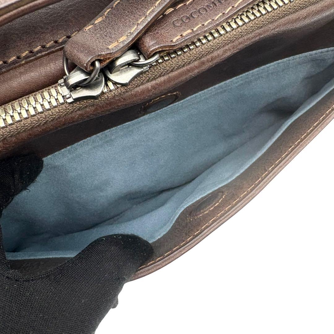 美品 ココマイスター カルドミラージュ ショルダーバッグ 2way ブラウン