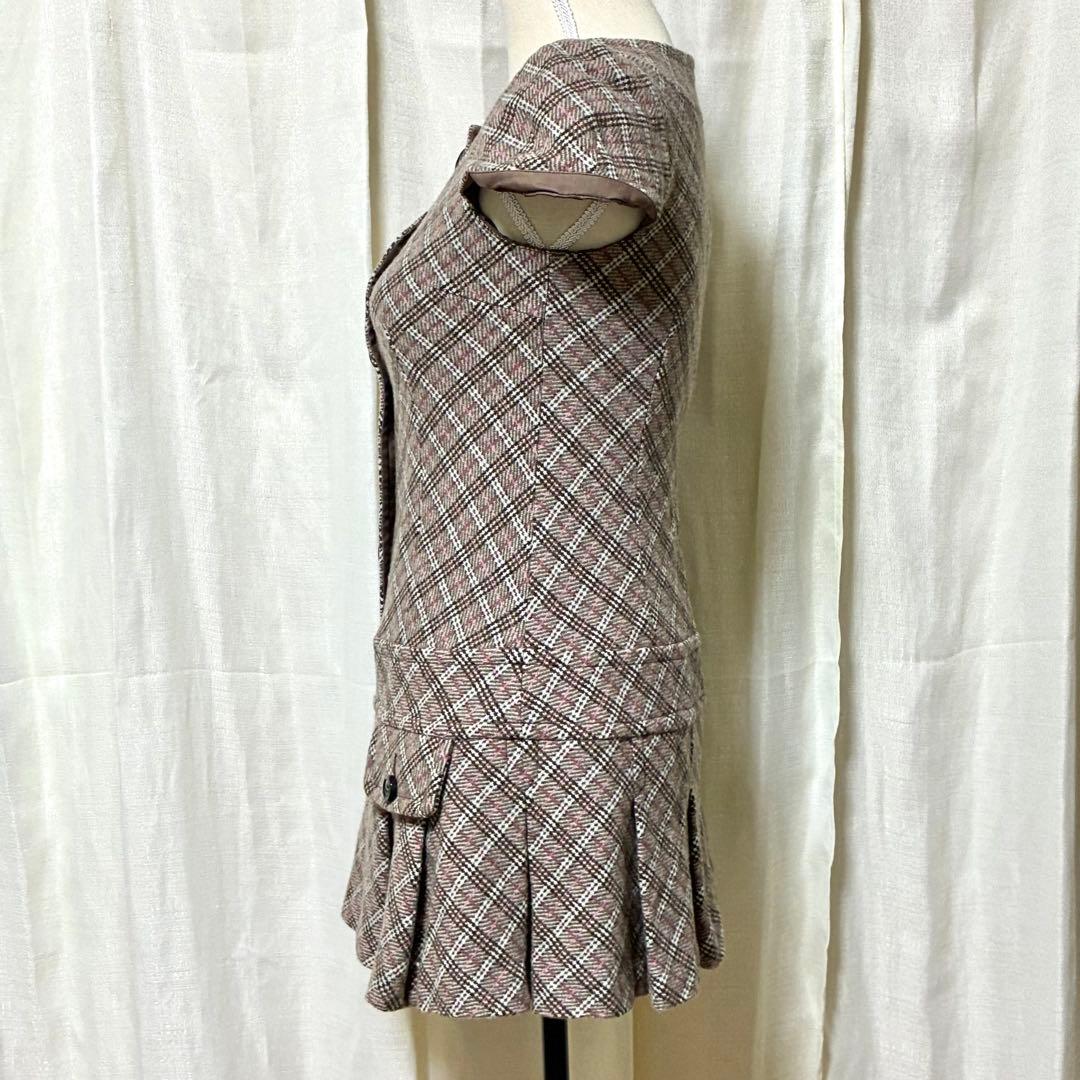 バーバリーブルーレーベル ミニワンピース ノバチェック 吉川ひなのさん着用