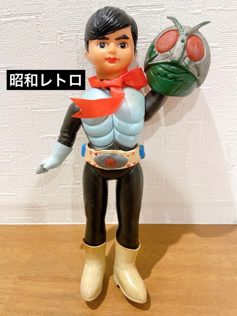 旧バンダイ　仮面ライダー　スタンダードソフビ　ポピー　当時物　面取れ　入手困難