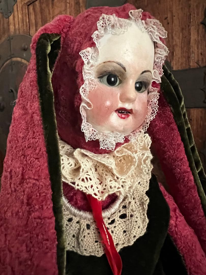 アンティーク動物コスチューム人形 ドール アンティーク　ビスクドール 人形