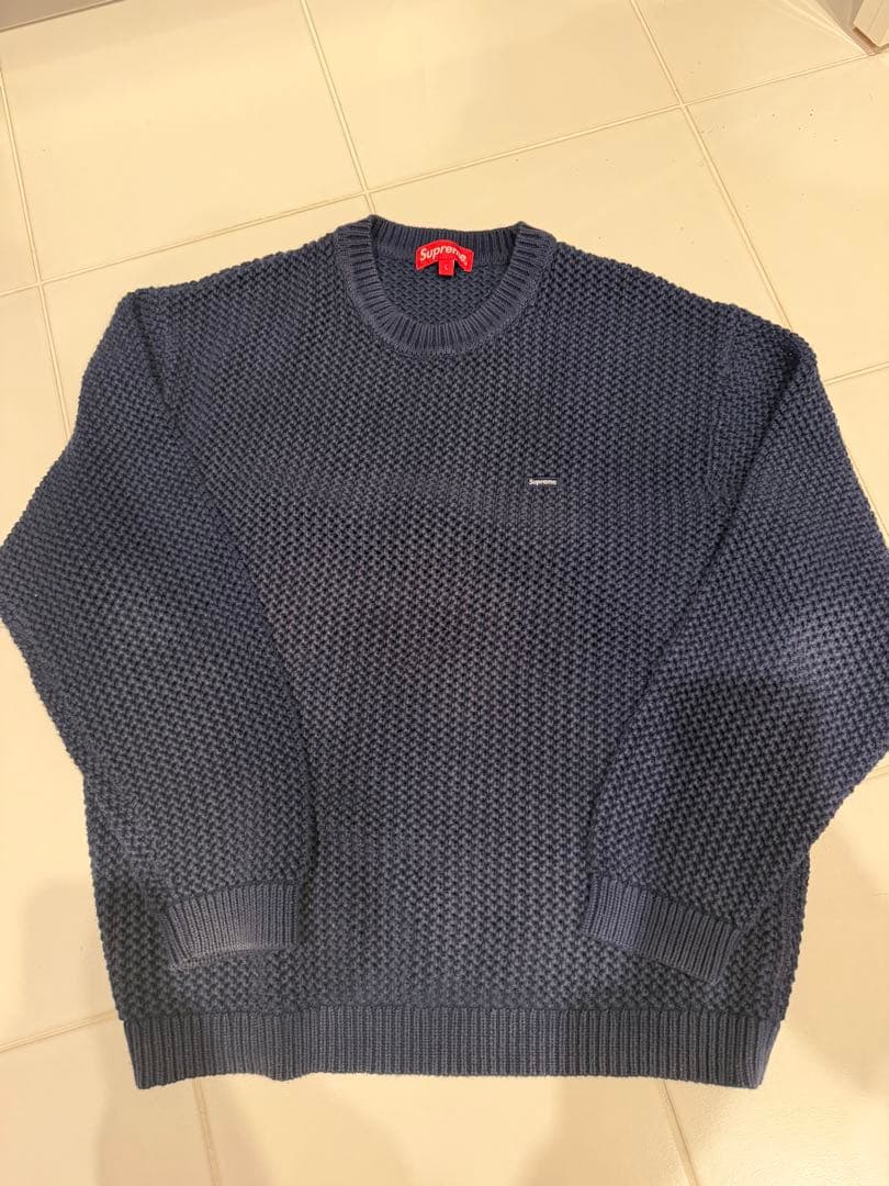 トップス supreme open knit small box logo sweater