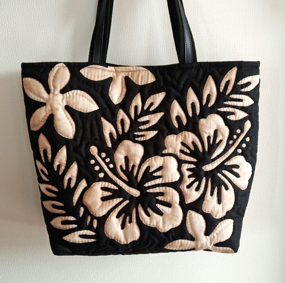 ルチル！　ハンドメイド　ハワイアンキルトバッグ
