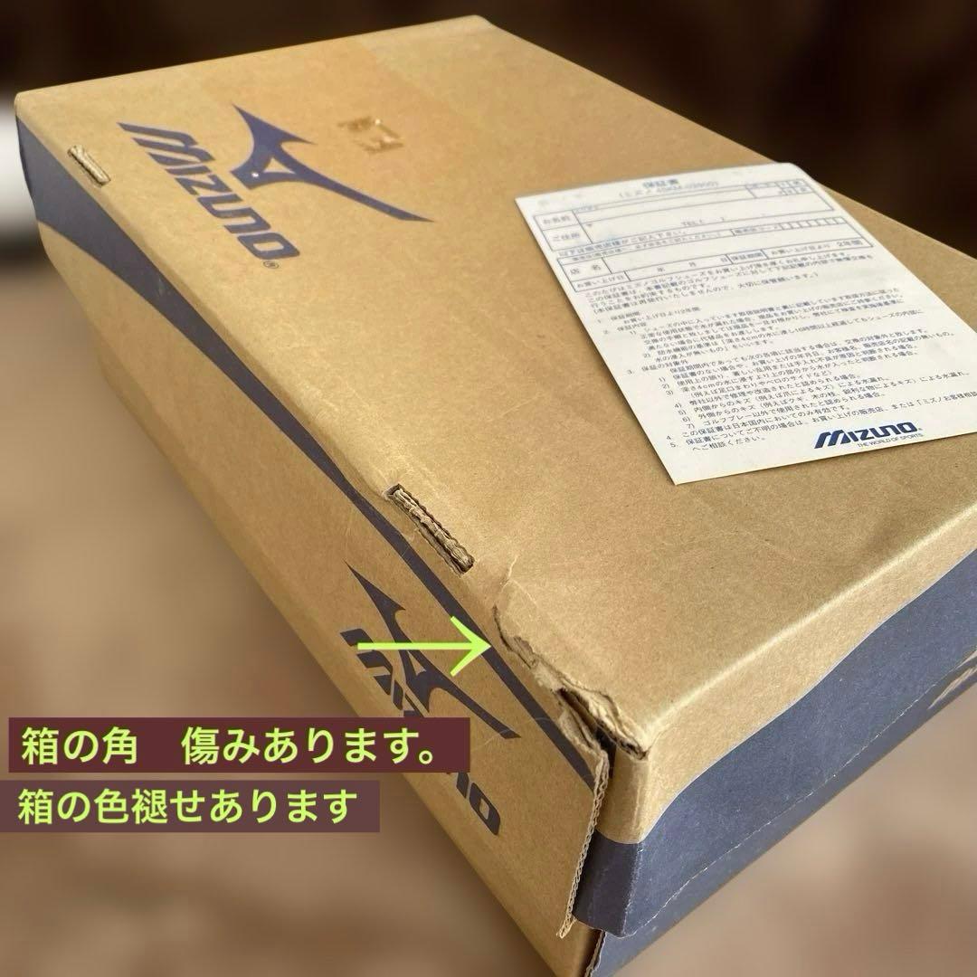 ミズノ ゴルフシューズ✴︎白と黒✴︎未使用✴︎タグ付✴︎ドライスタイル039 生産終了品