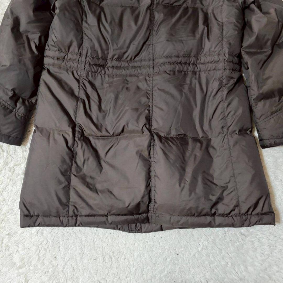 美品　DAKS　ダウンコート　ブラウン　ロゴボタン　3way　ドローコード　LL