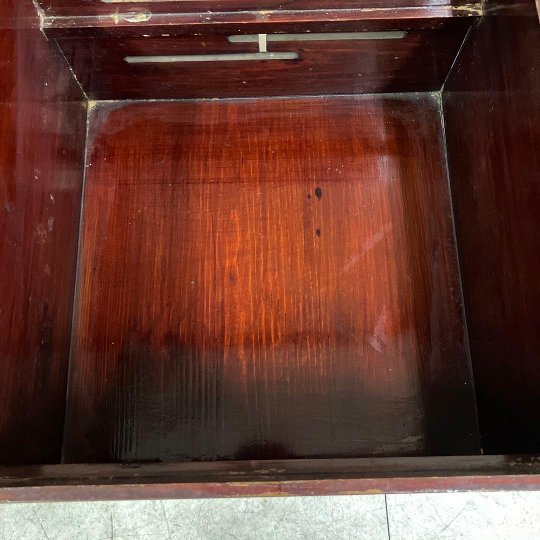 A-3 アンティーク 古道具 時代物 伝統工芸品 木製の小箱 裁縫箱 火鉢台