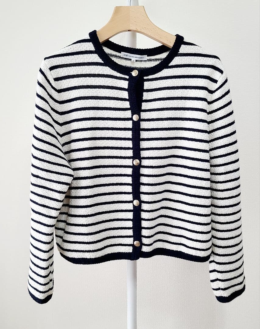 23区 ボーダーニットジャケット