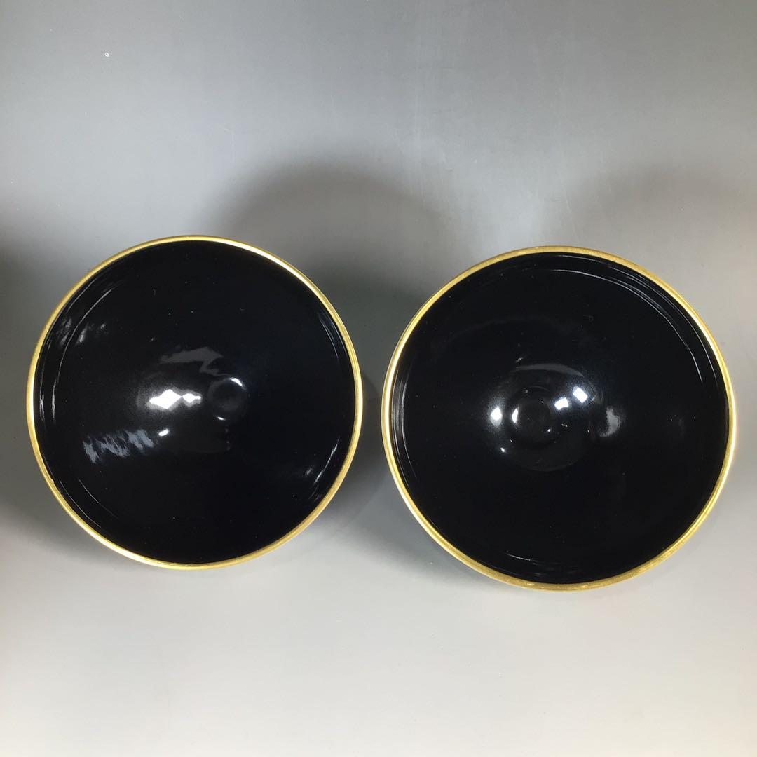 Ｎ４８１　S845 2点！茶碗　十客　『木村山花造』『数茶碗』　共箱　茶道具