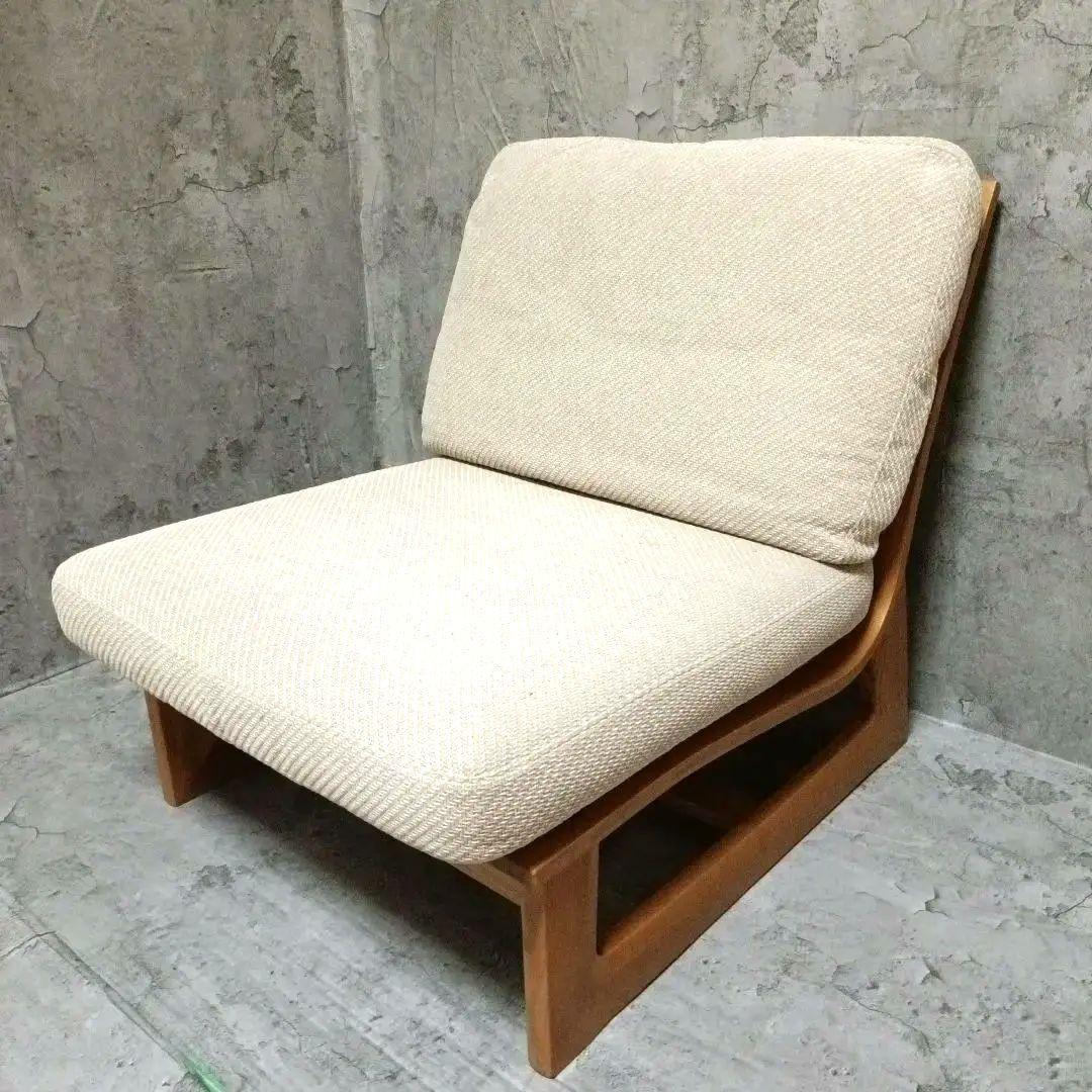 カリモク 木組 ベントウッドソファ プライウッド アームレスソファー レトロ①