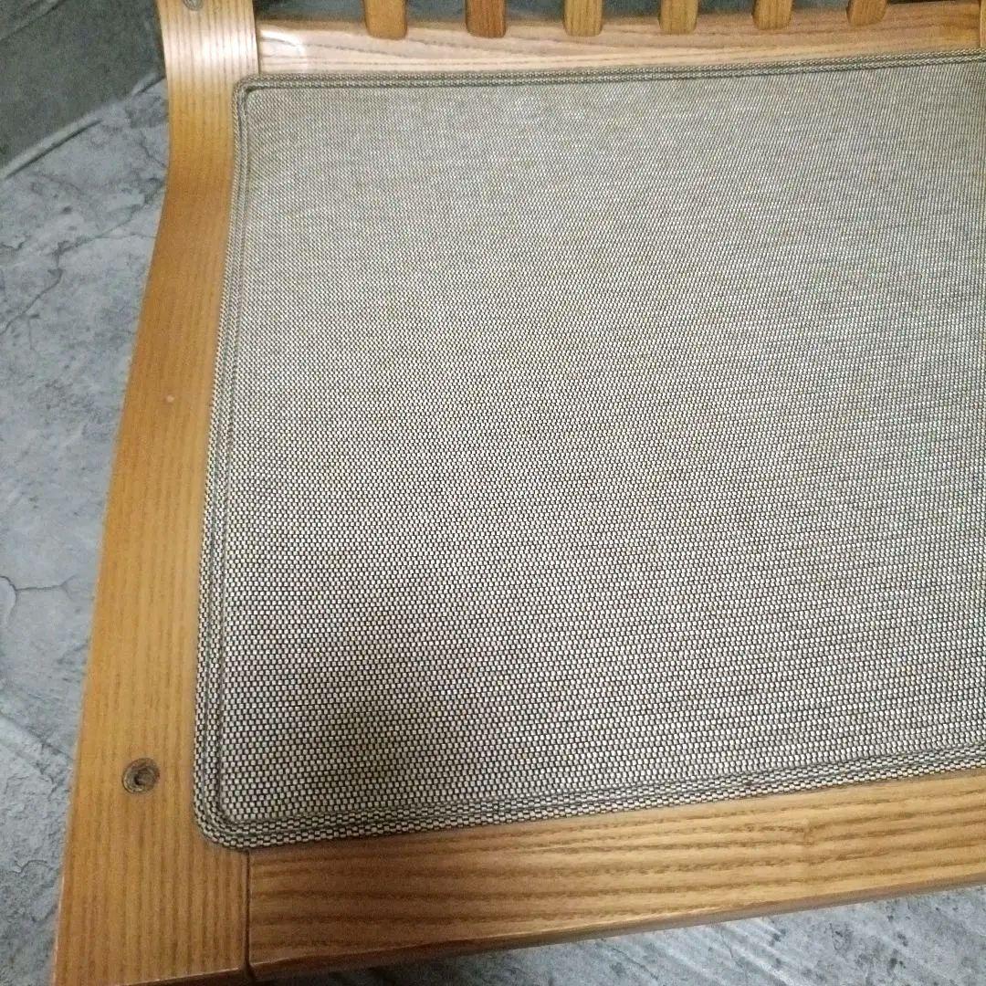 カリモク 木組 ベントウッドソファ プライウッド アームレスソファー レトロ①