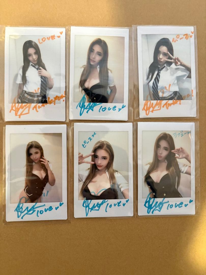 RIONA サイバージャパンダンサーズ　 サイン入りチェキ6枚組