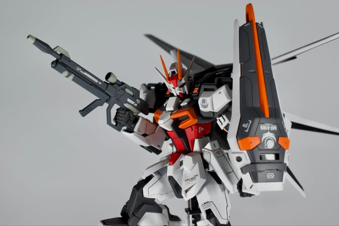 HG エールストライクガンダム　エクスインパルスカラー　全塗装　塗装済み　完成品