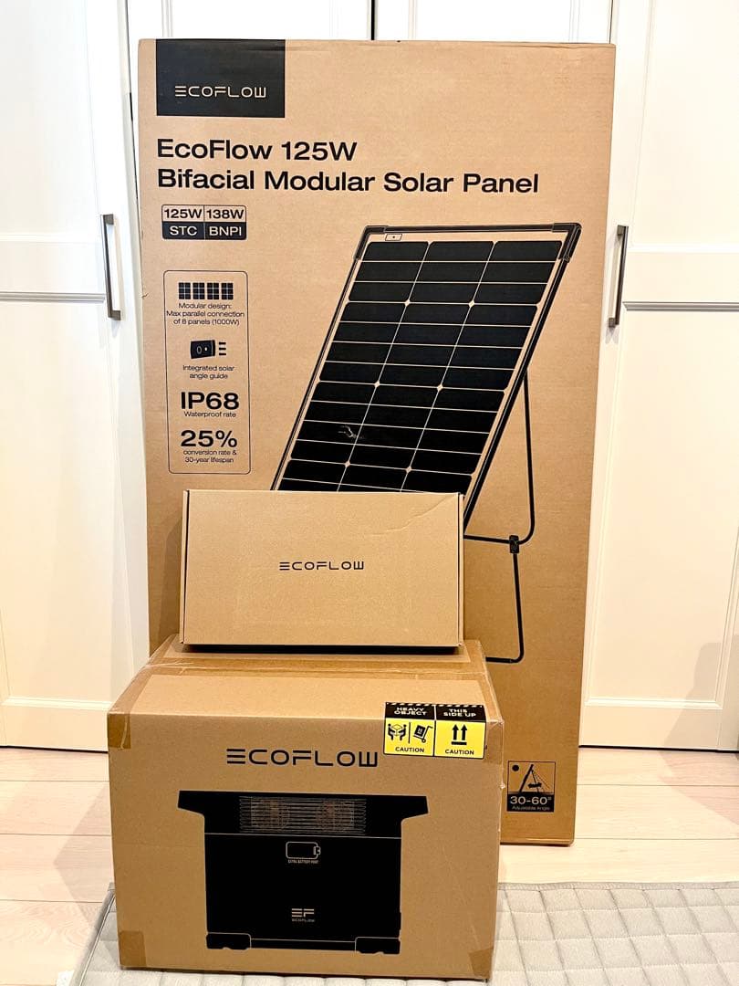 EcoFlow DELTA 2ポータブル電源 1024Wh 両面パネル