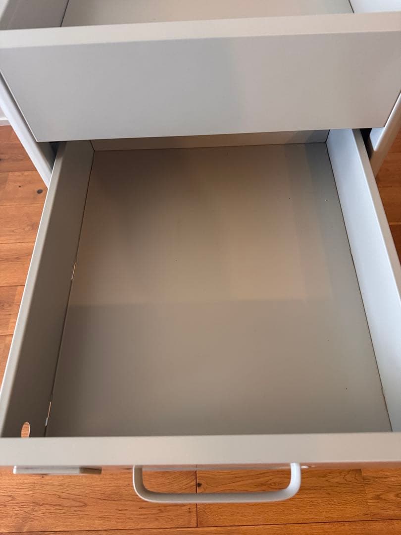 IDÅSEN イドーセン 引き出しユニット キャスター付き ベージュ 中古品