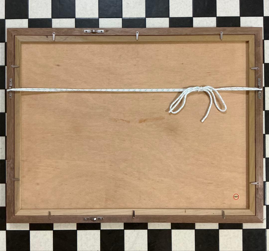 絵画、版画、リトグラフ、織田義郎、ドイツ、ハレンベルク、木組の家、街並み、風景画