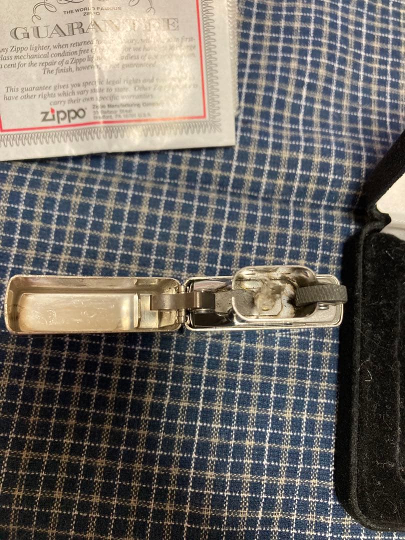 Zippo スターリングシルバー　ダイアゴナルライン Zippo