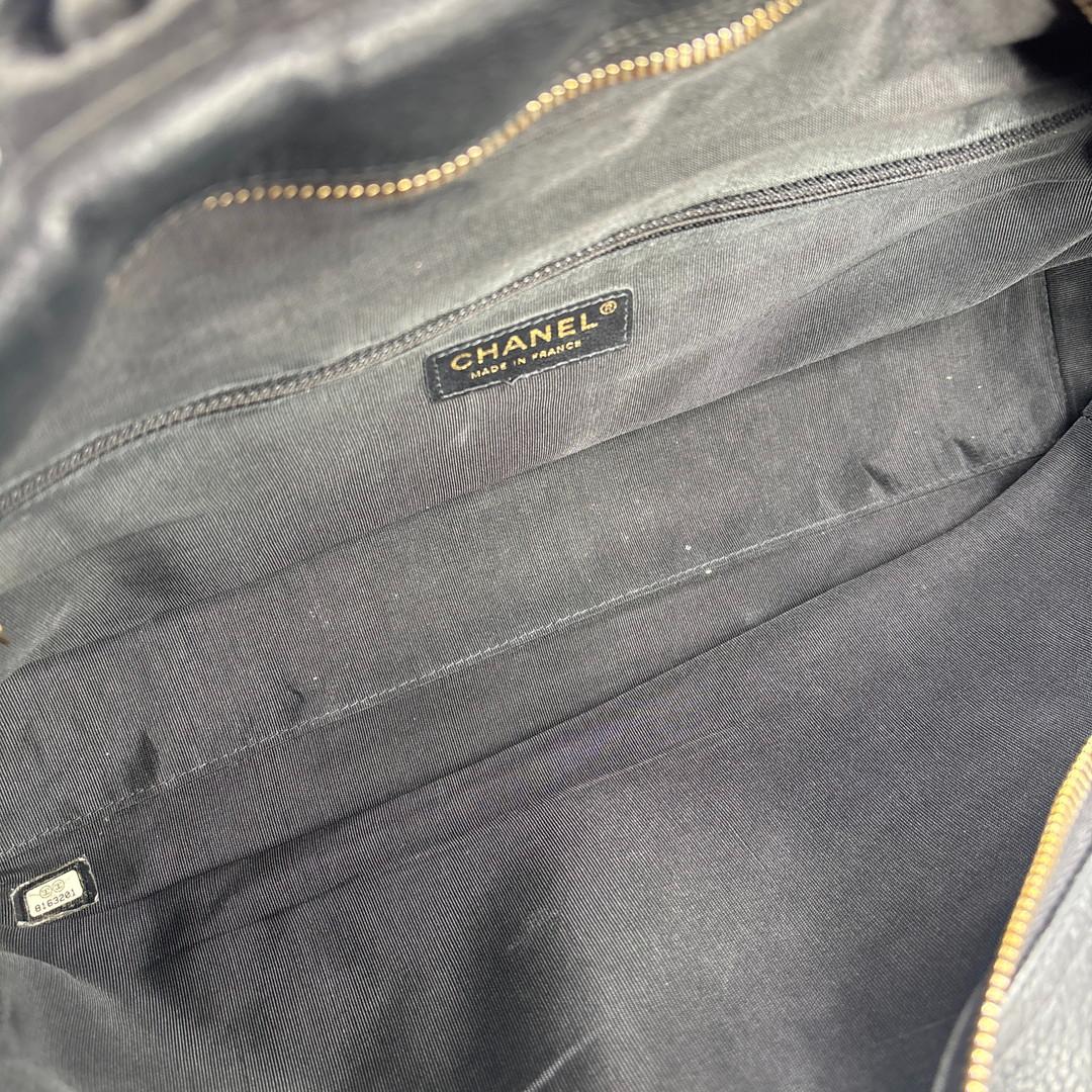 超極美品 シャネル マトラッセ キャビアスキン ココ ミニ ボストンバッグ