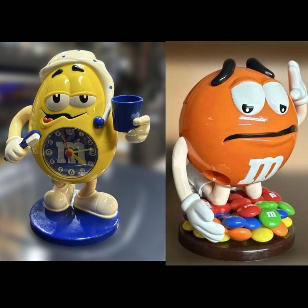 ザキ　M&M's 目覚まし時計とフィギュアセット