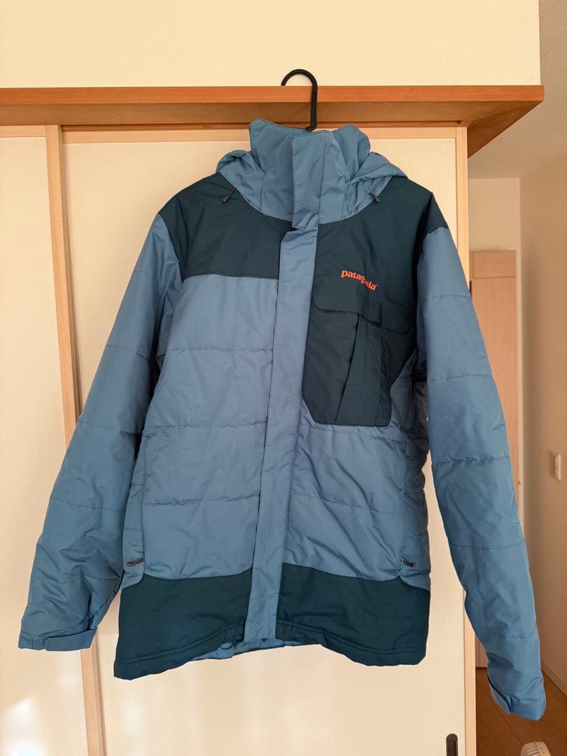 値下げ　patagoia スキー・スノボウェア 中綿入り 青緑