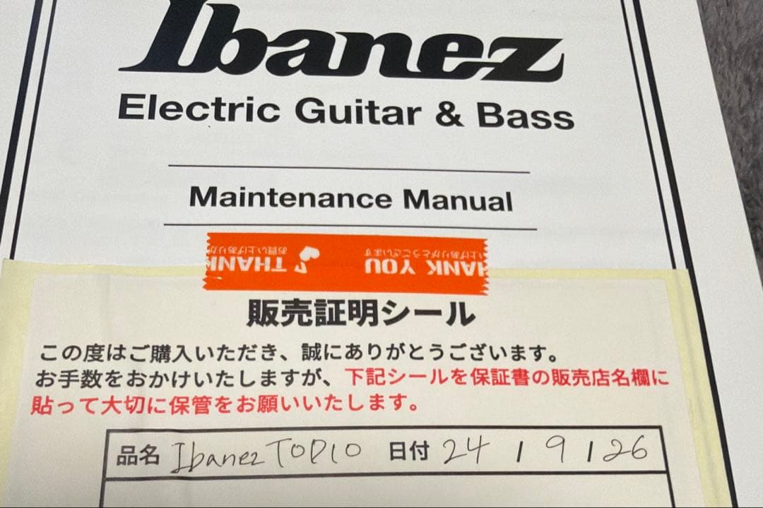 ギター Ibanez TOD10